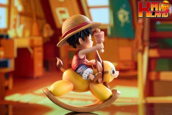 One Piece Coco Studio Childhood Monkey D Luffy Resin Statue 3