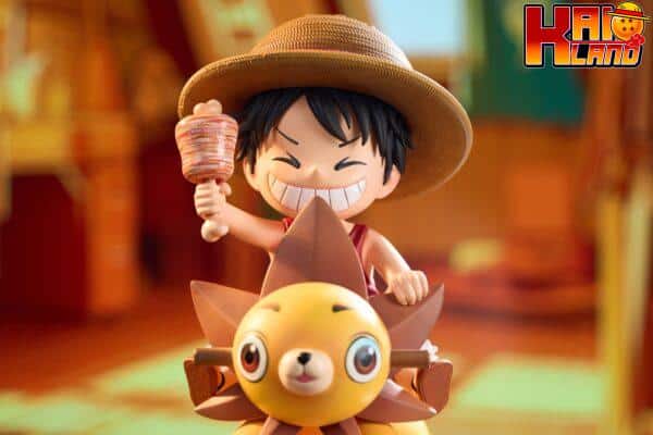 One Piece Coco Studio Childhood Monkey D Luffy Resin Statue 4