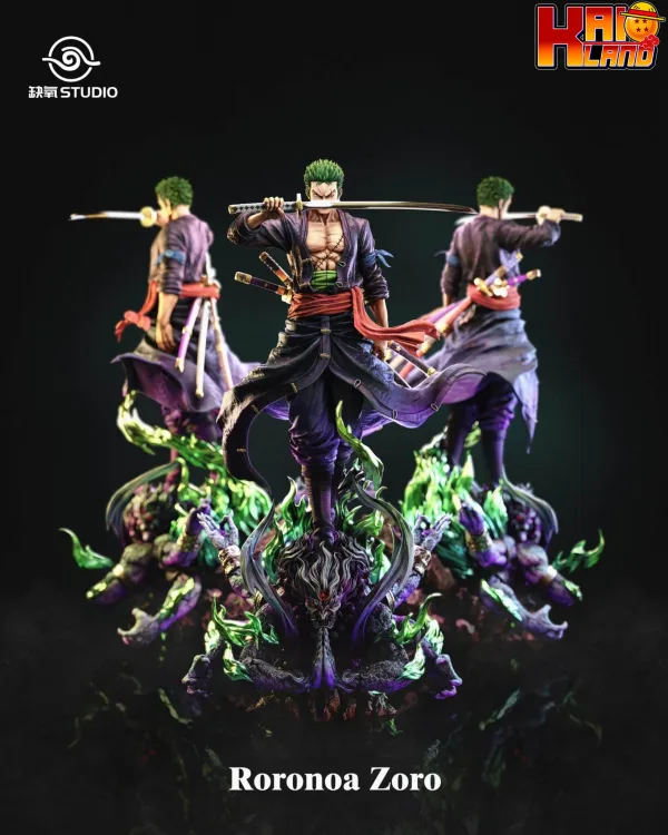One Piece QueYang Studio Roronoa Zoro Resin Statue 1 scaled