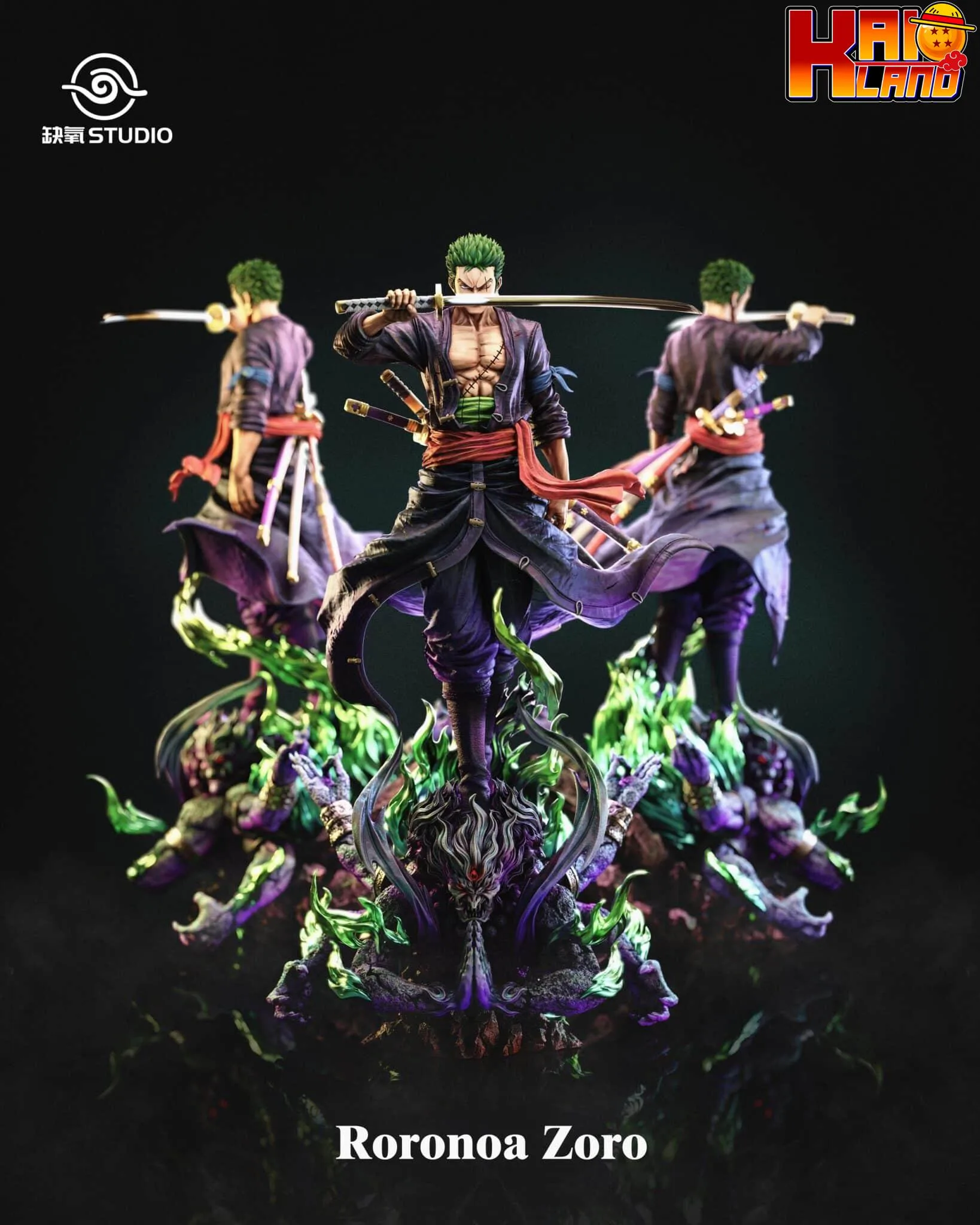 One Piece QueYang Studio Roronoa Zoro Resin Statue