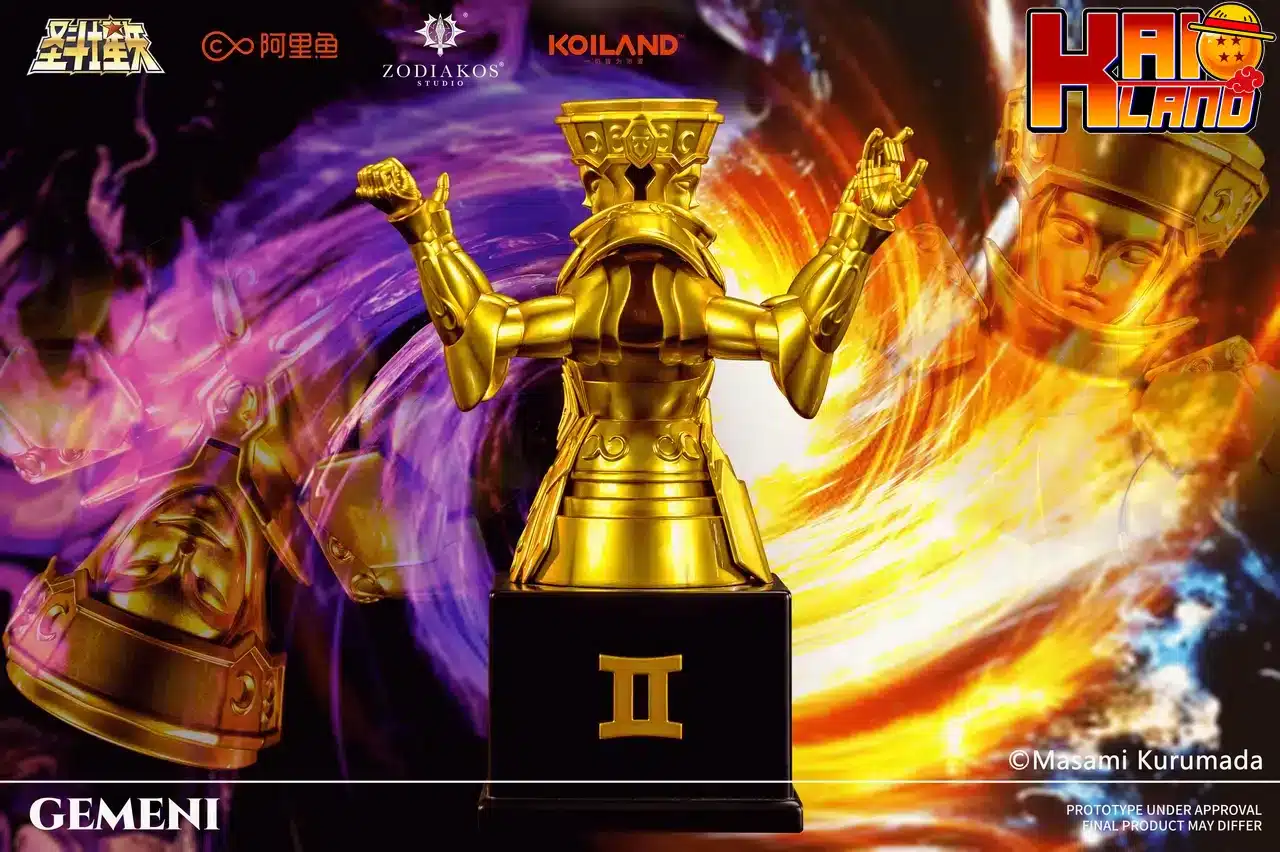 Saint Seiya Zodiakos Studio Gemini Cloth Licensed Resin Statue