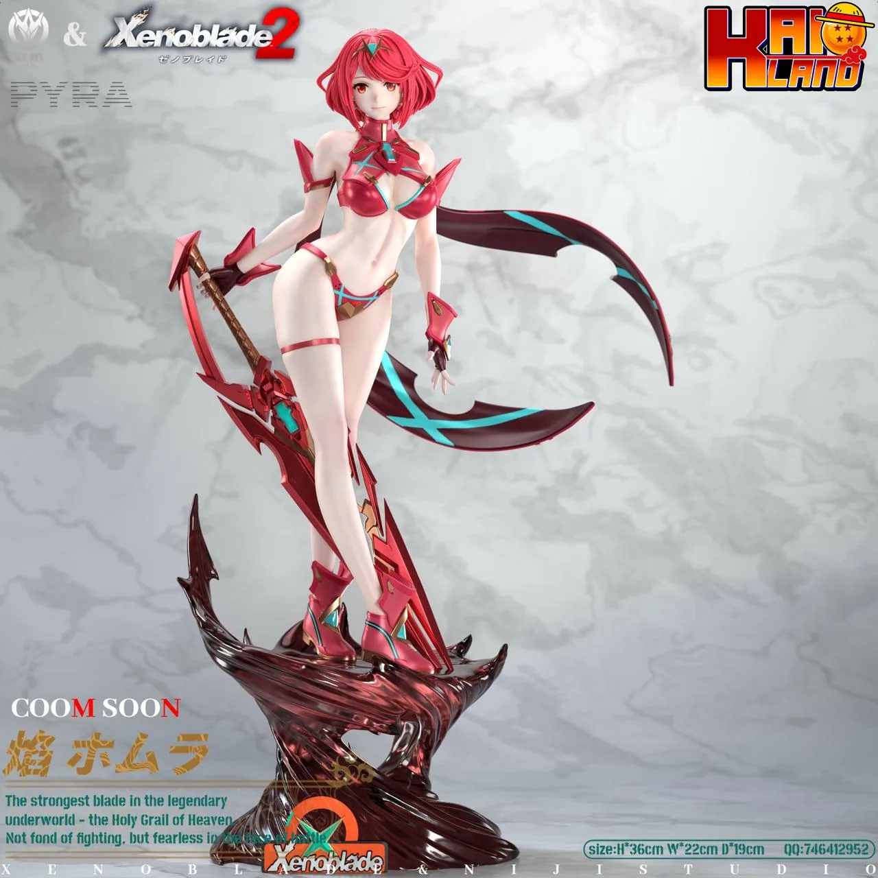 Xenoblade Chronicles NiJi Studio Pyra Resin Statue