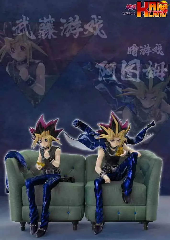 Yu-Gi-Oh WASP Studio Yugi Muto x  Atem Resin Statue