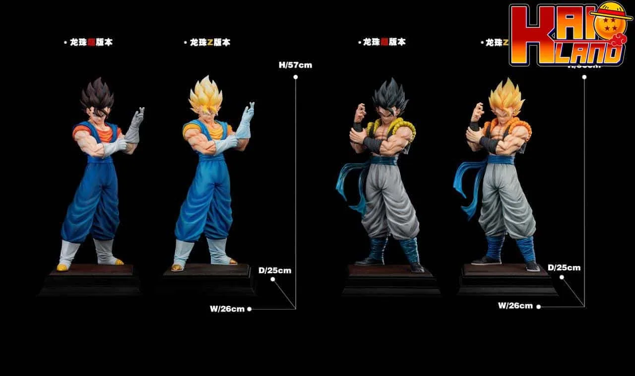 Dragon Ball 2％ Studio Vegetto X Gogeta Resin Statue