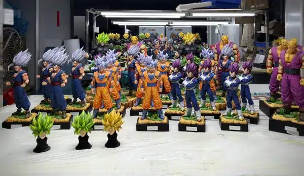 Dragon Ball Sculpting Soul Studio Broly x Vegeta x Goku x Gohan x Piccolo Diroama Resin Statue