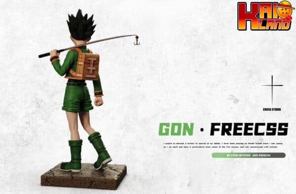Hunter x Hunter Cross Studio Fishing Rod Gon Freecss Resin Statue 3