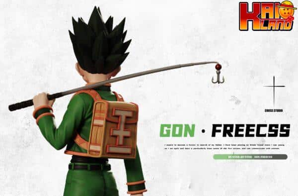 Hunter x Hunter Cross Studio Fishing Rod Gon Freecss Resin Statue 4