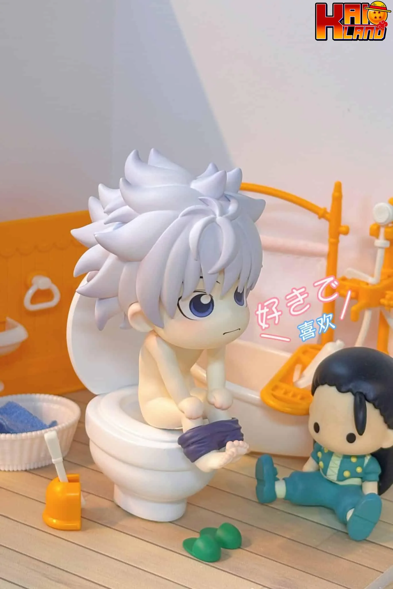 Hunter x Hunter Mini Studio Toilet Little Killua Resin Statue