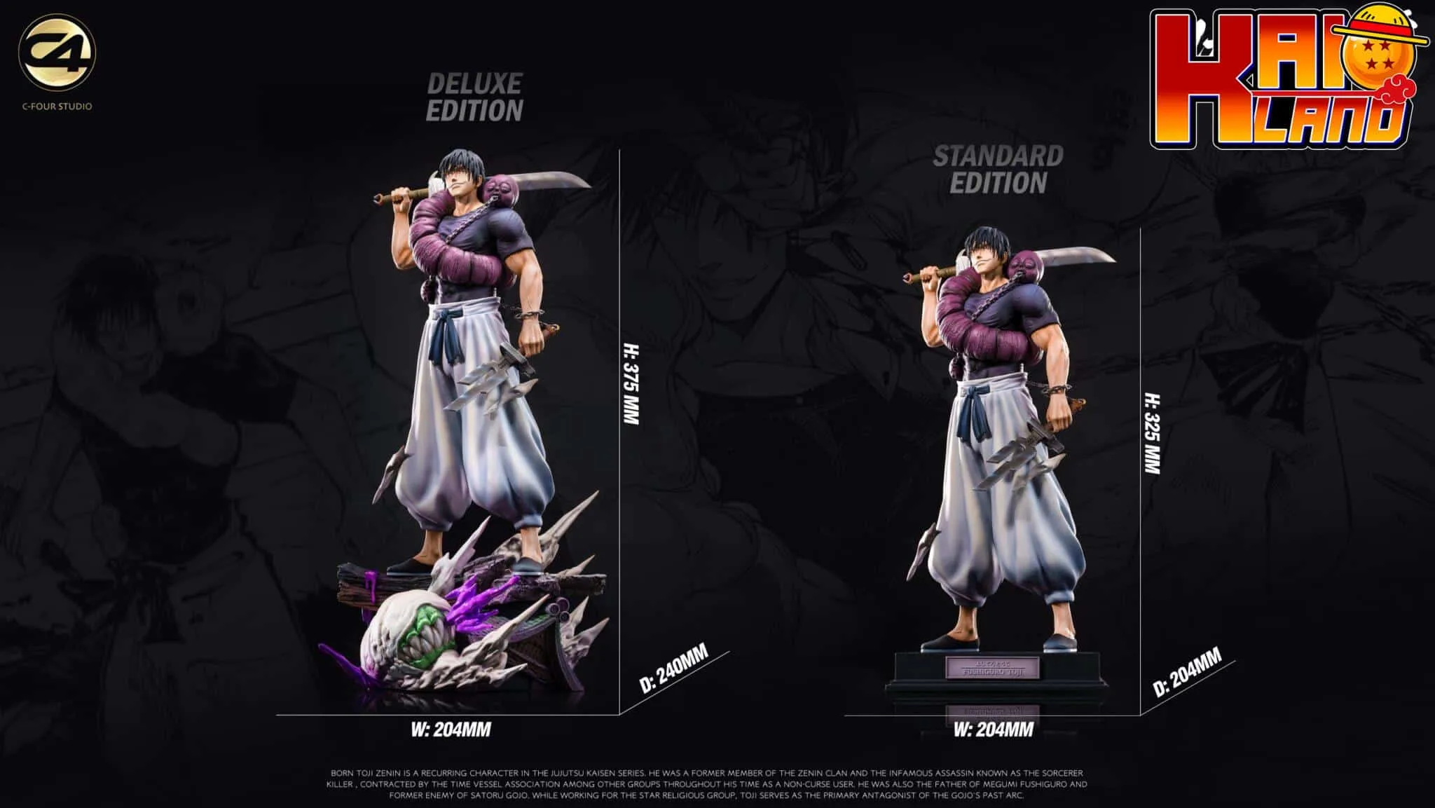 Jujutsu Kaisen C4 Studio Toji Fushiguro Resin Statue
