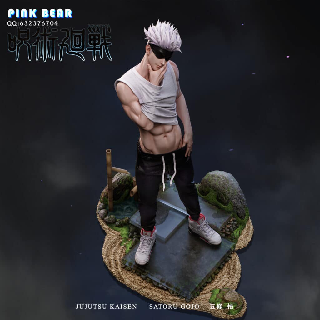 Jujutsu Kaisen Pink Bear Studio Satoru Gojo Resin Statue - Kaioland