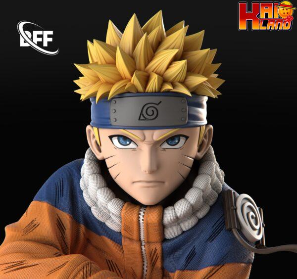 Naruto BFF Studio Crouching Uzumaki Naruto Resin Statue 3
