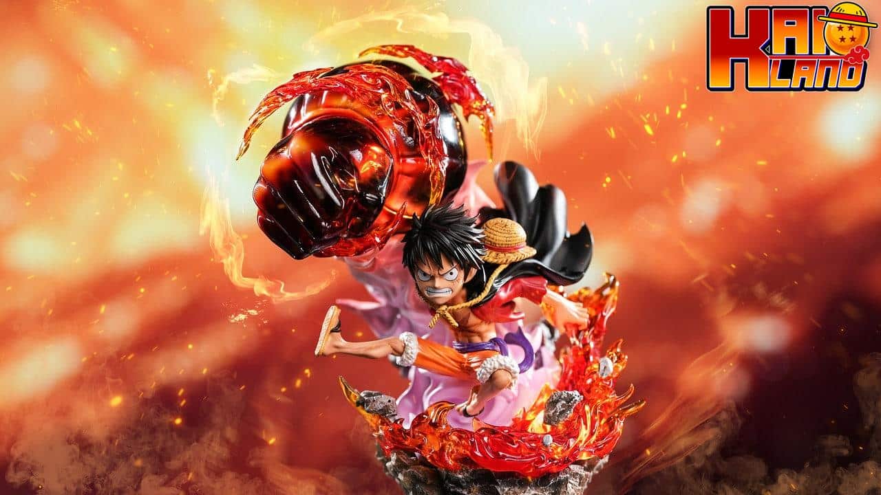 One Piece 5G x LX Studio Luffy Red Rock  Resin Statue