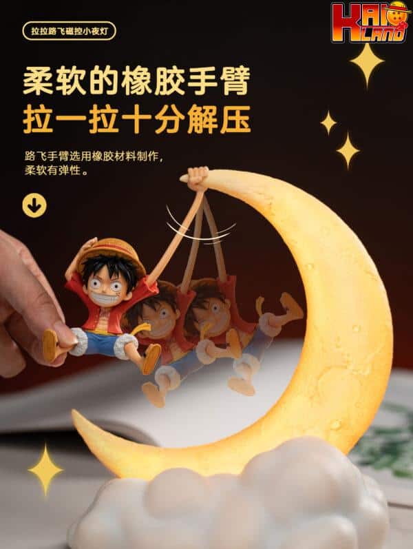 One Piece HAPPY LIFE Studio Lala Luffy Magnetic Night Light Licensed 6