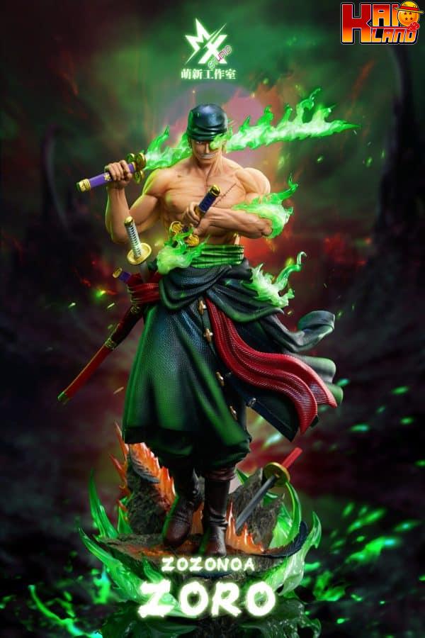 One Piece Mengxin Studio Onigashima Roronoa Zoro Resin Statue 2