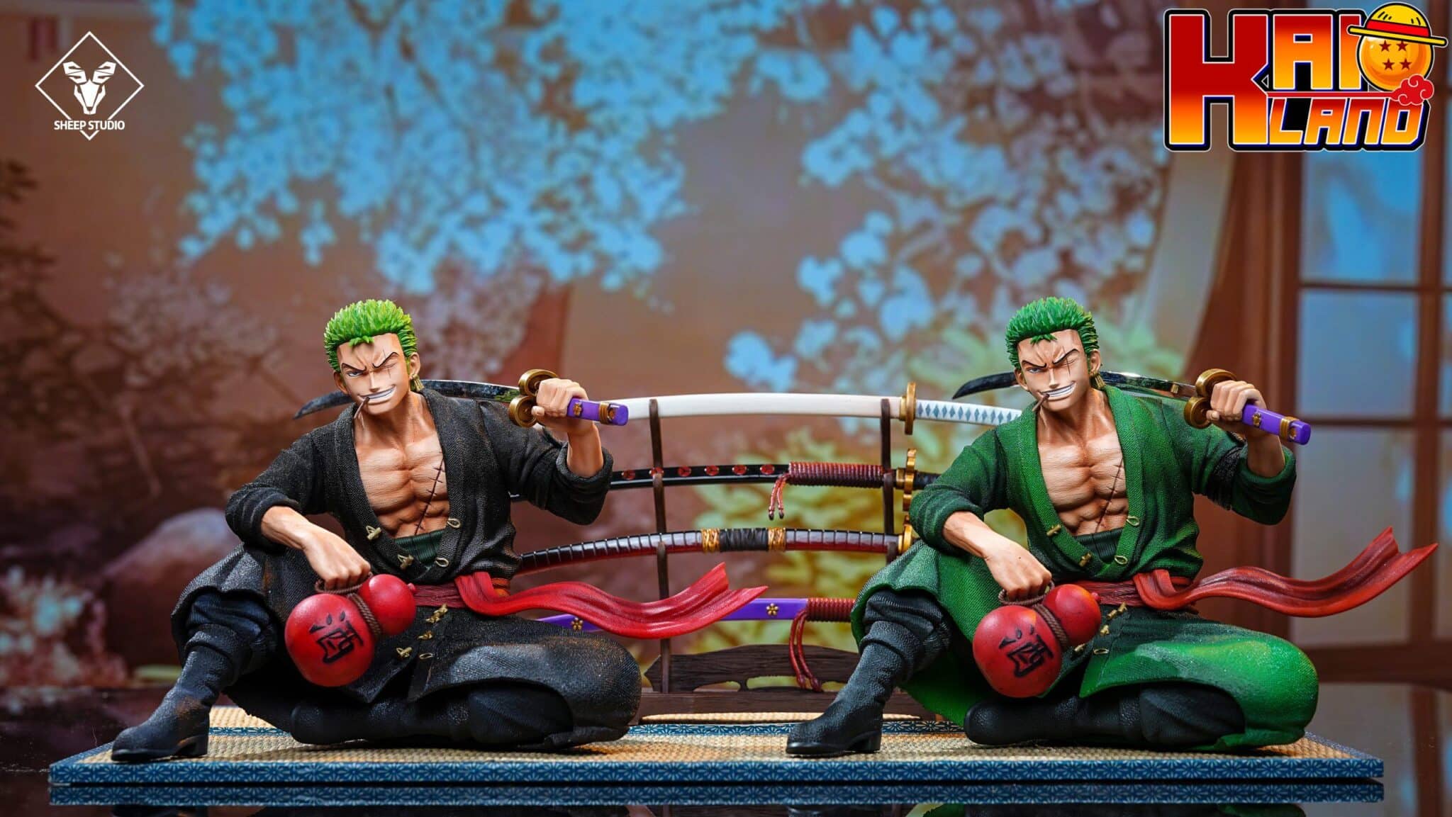 One Piece Sheep Studio Sitting Roronoa Zoro Resin Statue