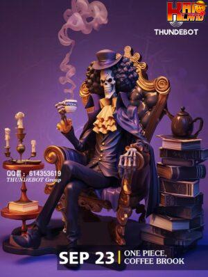 One Piece Thundebot Studio Brook Coffee Resin Statue
