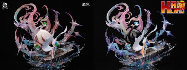 Pokemon Raven Studio Gallade and Gardevoir Resin Statue 3