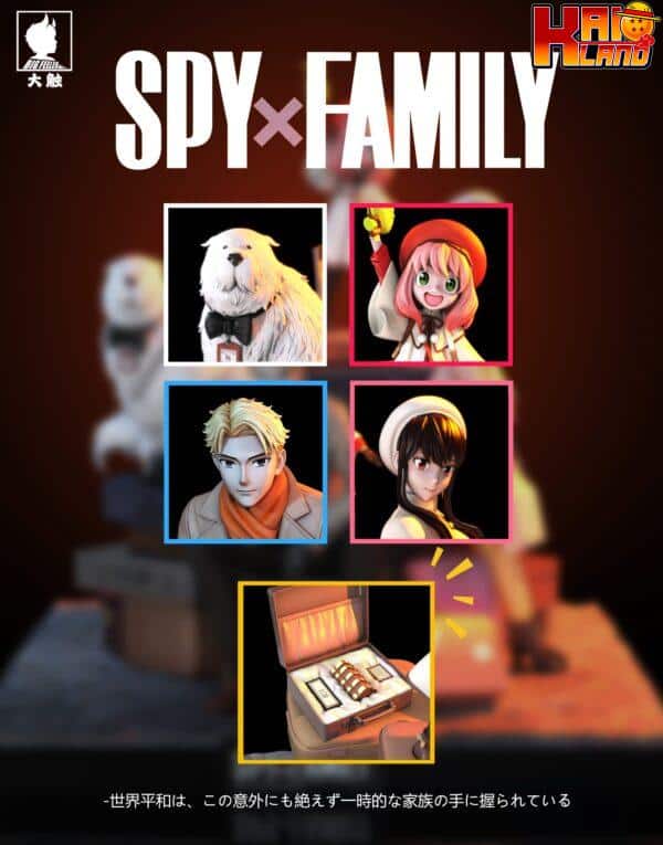 Spy × Family Big Feeler Studio White Family Portrait Resin Statue 6