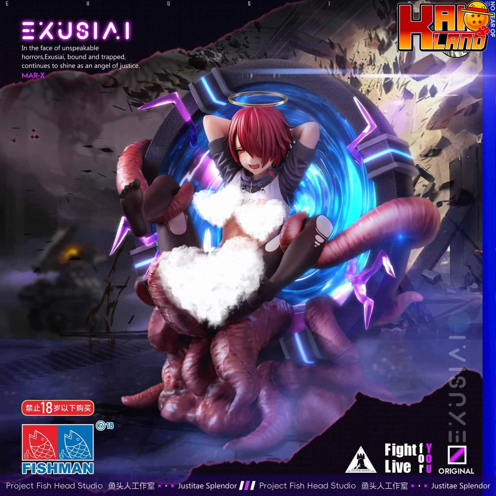 Arknights Fish head Studio Honey Angel Resin Statue