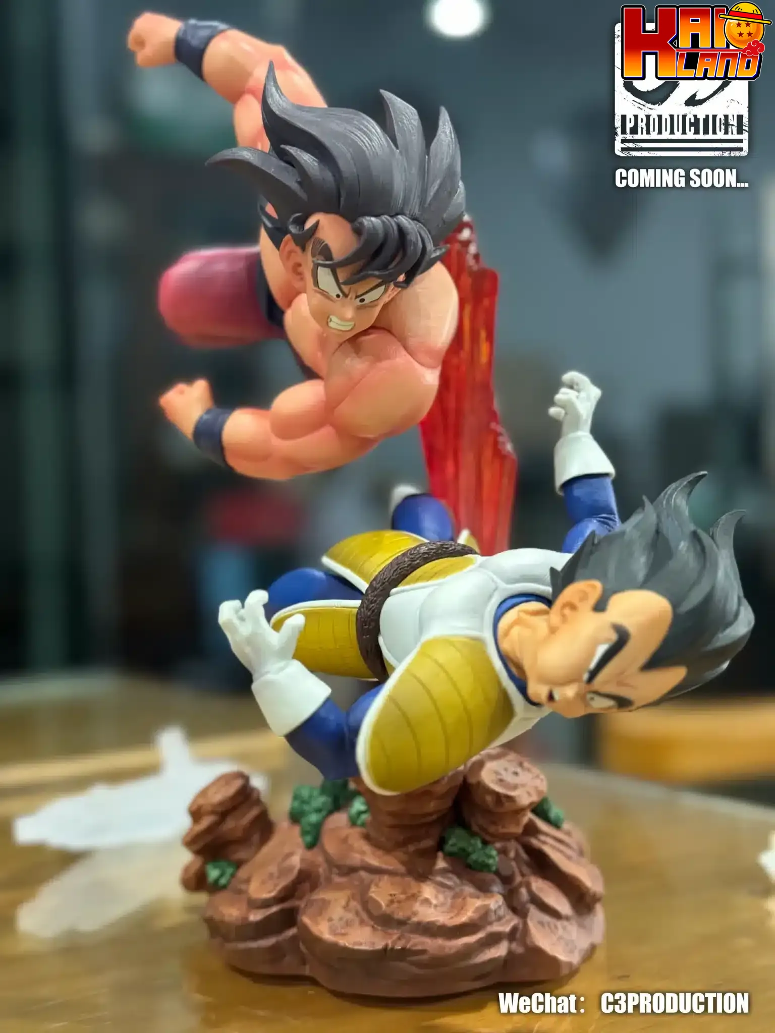Dragon Ball C3 Studio Goku Vs Vegeta Resin Statue