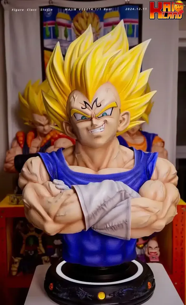 Dragon Ball Figure Class x Oracle Studio Majin Vegeta Bust Resin Statue 2 1 jpg