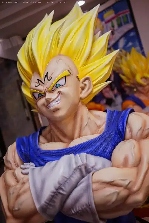 Dragon Ball Figure Class x Oracle Studio Majin Vegeta Bust Resin Statue 3 1