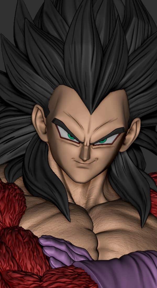 Dragon Ball PlanB Studio SS4 Vegeta Resin Statue 5
