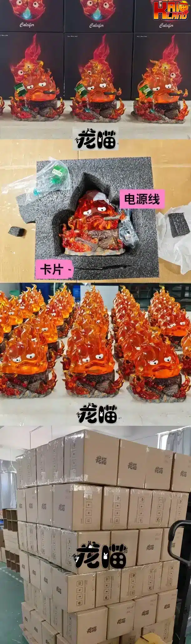 Howls Moving Castle LongMiao Studio Calcifer Resin Statue