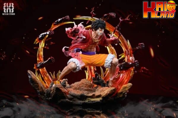 One Piece Skylar Studio Machine Gun Luffy Resin Statue 2