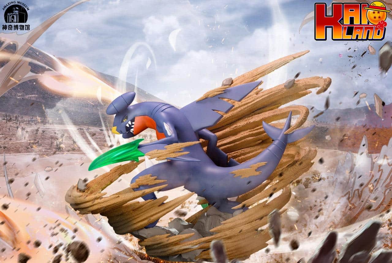 Pokemon Amazing Museum Studio Garchomp Resin Statue