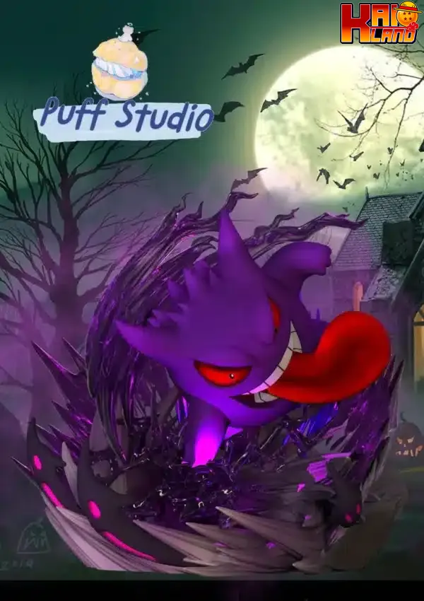 Pokemon Puff Studio Gengar Resin Statue 1