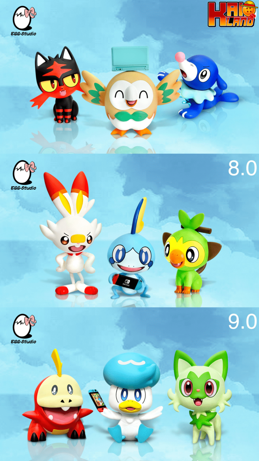 Gen Seven Pokemon EGG Studio Seven X Eight X Nine Generation Resin Statue - Kaioland
