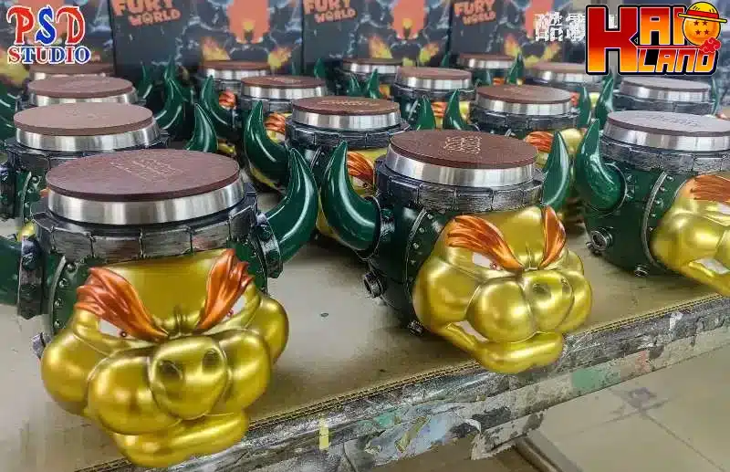 Super Mario PSD Studio Bowser Cup Resin Statue