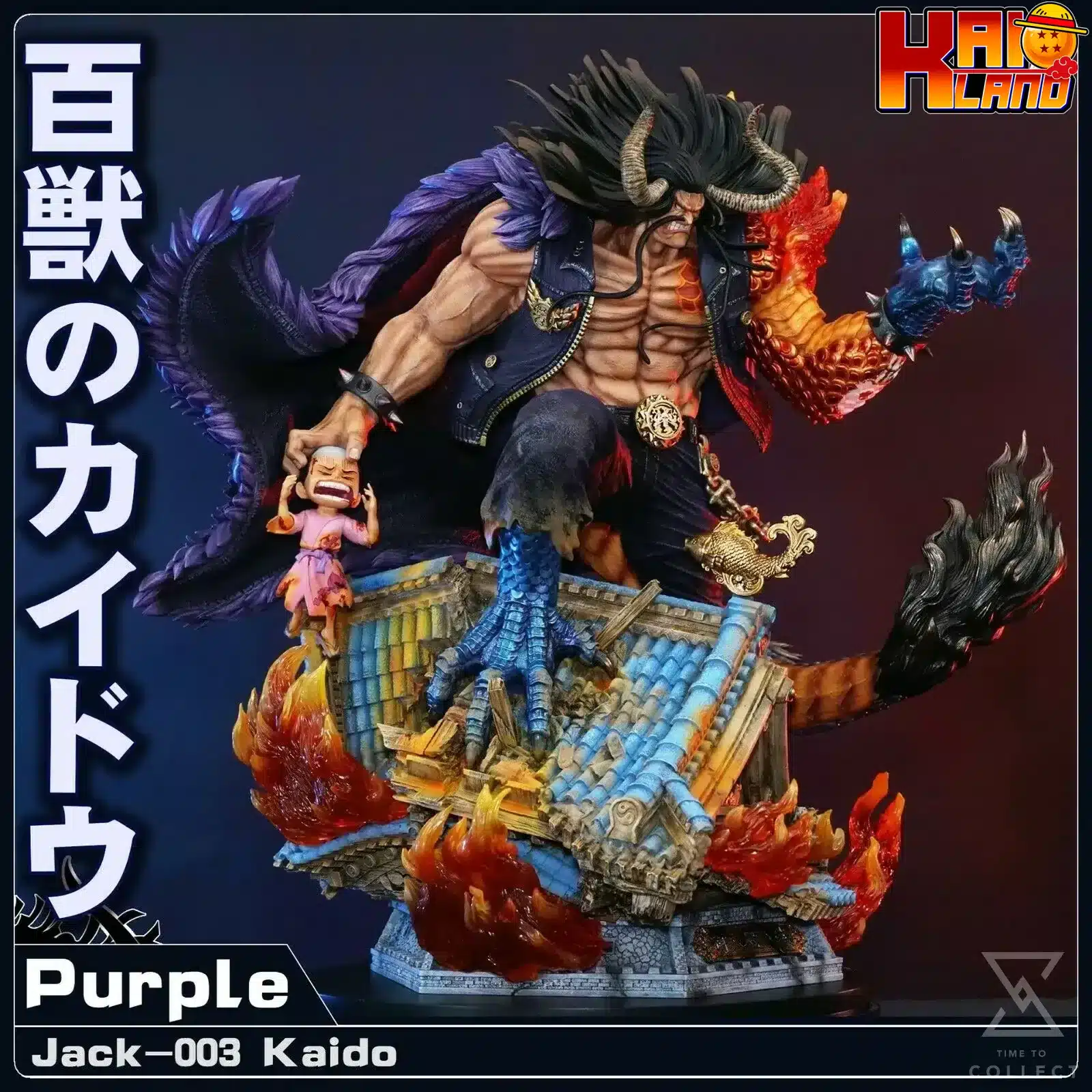 One Piece JacksDo Studio Young Kaido Resin Statue