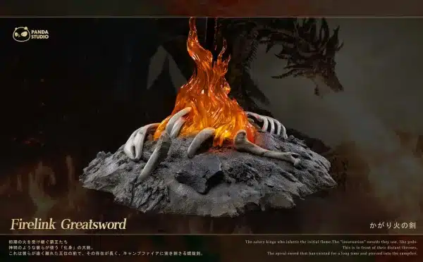 Dark Souls 3 Panda Studio FireLink Greatsword Resin Statue 5