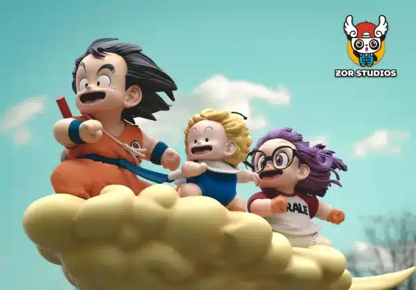 Dr Slump ZOR Studio Goku x Slump On Cloud Resin Statue 2