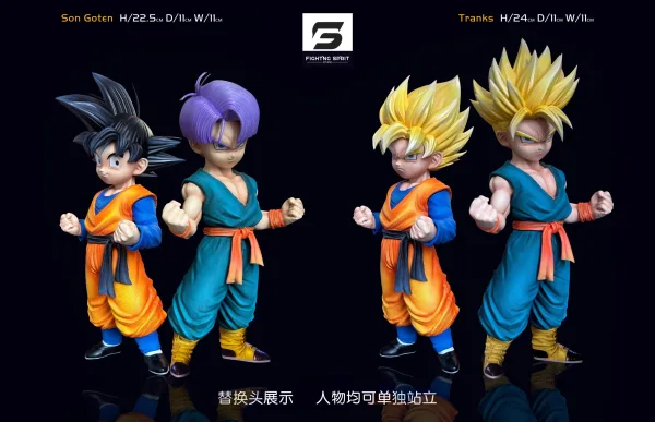 Dragon Ball Fighting Sprit Studio Son Goten x Trunks Resin Statue 2