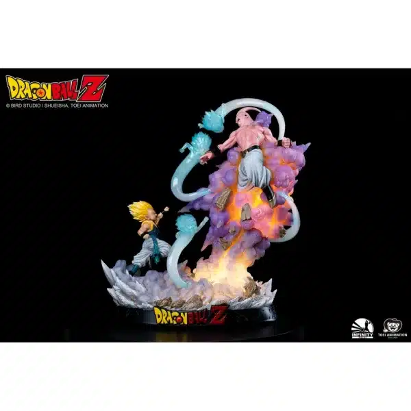 Dragon Ball Infinity Studio Gotenks vs Buu Licensed Resin Statue 3