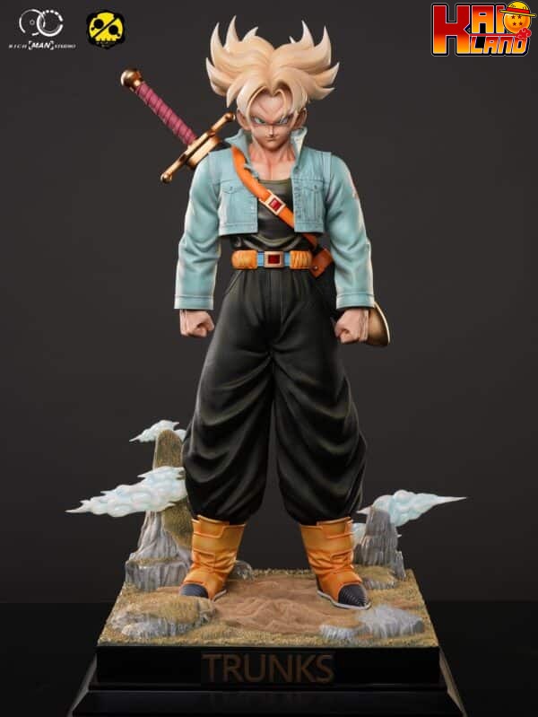 Dragon Ball Rich man Studio X 2 Studio First Appearance Trunks Resin Statue 2