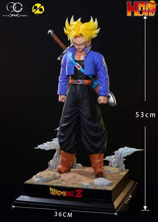 Dragon Ball Rich man Studio X 2 Studio First Appearance Trunks Resin Statue 5