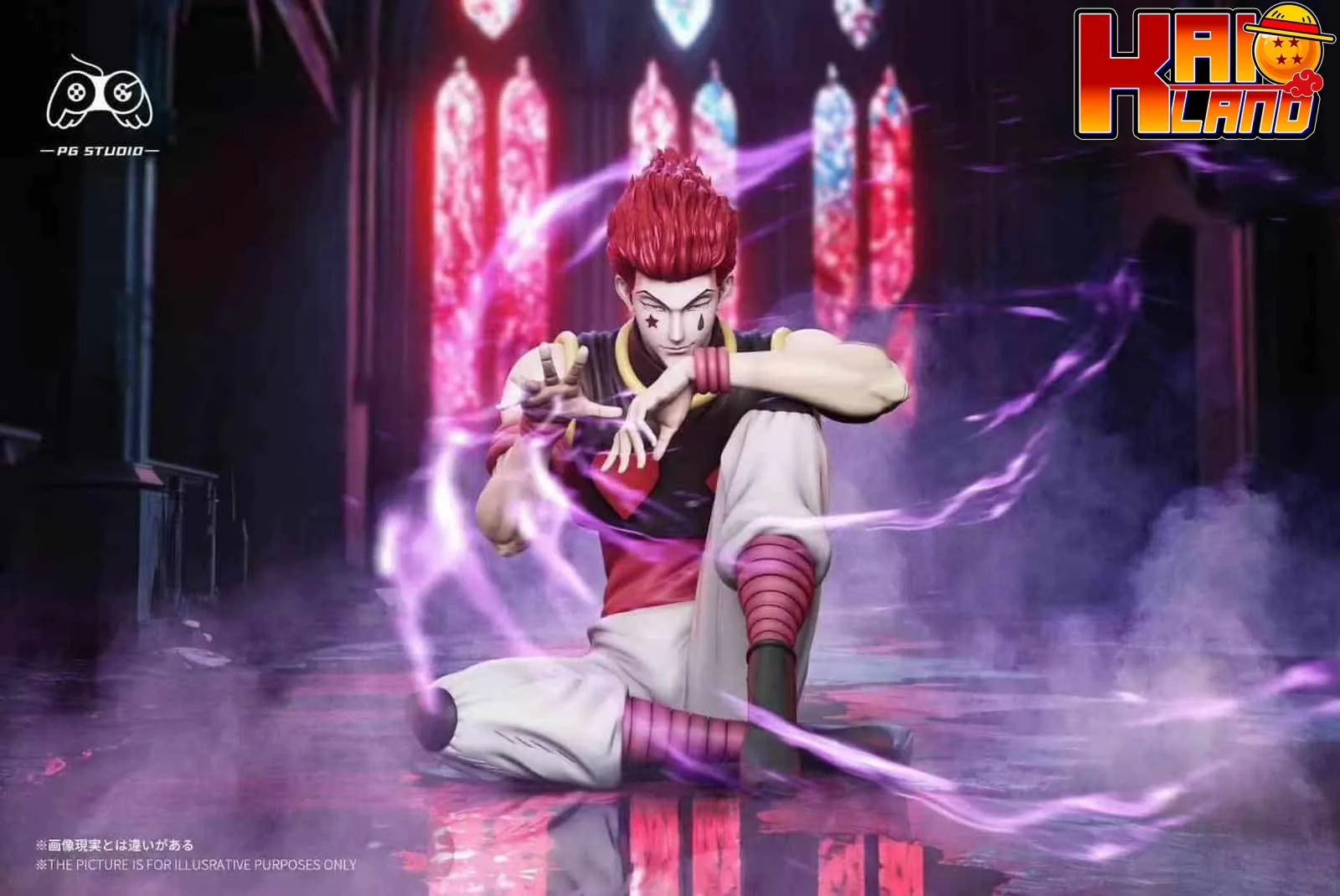 Hunter x Hunter PG studio Hisoka Sitting Resin Statue