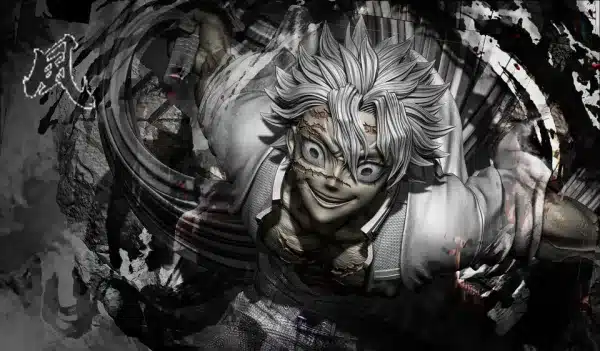 Kimetsu No Yaiba U KING Studio Sanemi Shinazugawa Resin Statue 7