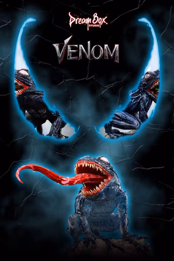 Marvel Dream Box Studio Frog Venom Resin Statue 3