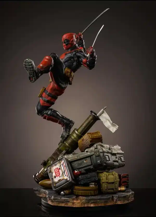 Marvel Iron Kite Studio Deadpool Licensed Resin Statue 3