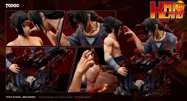 Naruto Toxic Studio Bust Uchiha Sasuke vs Uchiha Itachi Resin Statue 2
