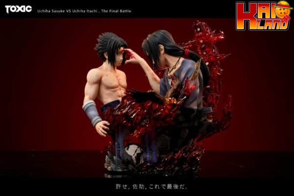 Naruto Toxic Studio Bust Uchiha Sasuke vs Uchiha Itachi Resin Statue 4