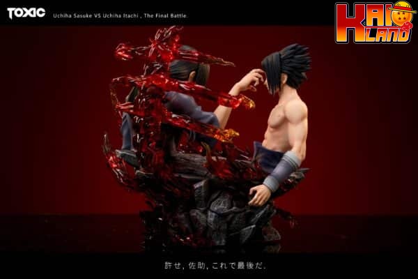 Naruto Toxic Studio Bust Uchiha Sasuke vs Uchiha Itachi Resin Statue 8