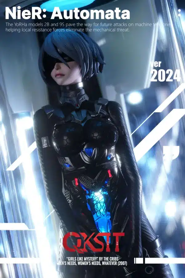 Nier Automata QKST Studio Mechanical Form 2B Resin Statue 2