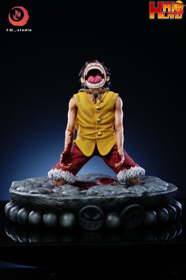 One Piece Huo Yan Studio Broken heart Luffy Resin Statue 2