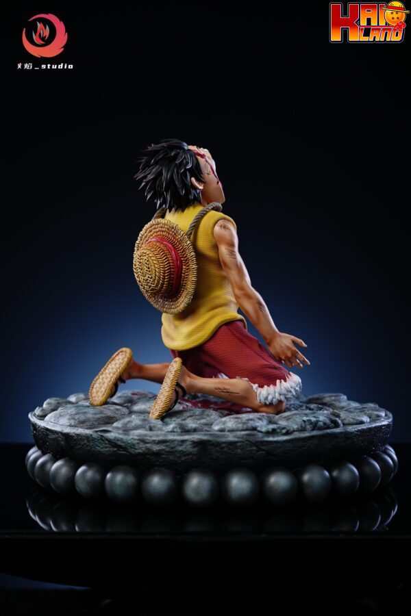 One Piece Huo Yan Studio Broken heart Luffy Resin Statue 4